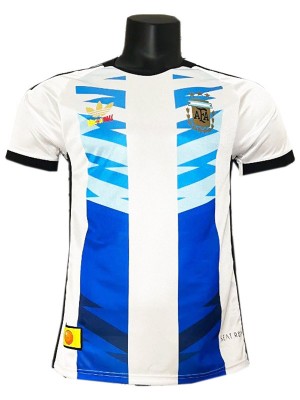 Argentina special jersey player version soccer uniform men's white blue sportswear football kit top shirt 2024-2025